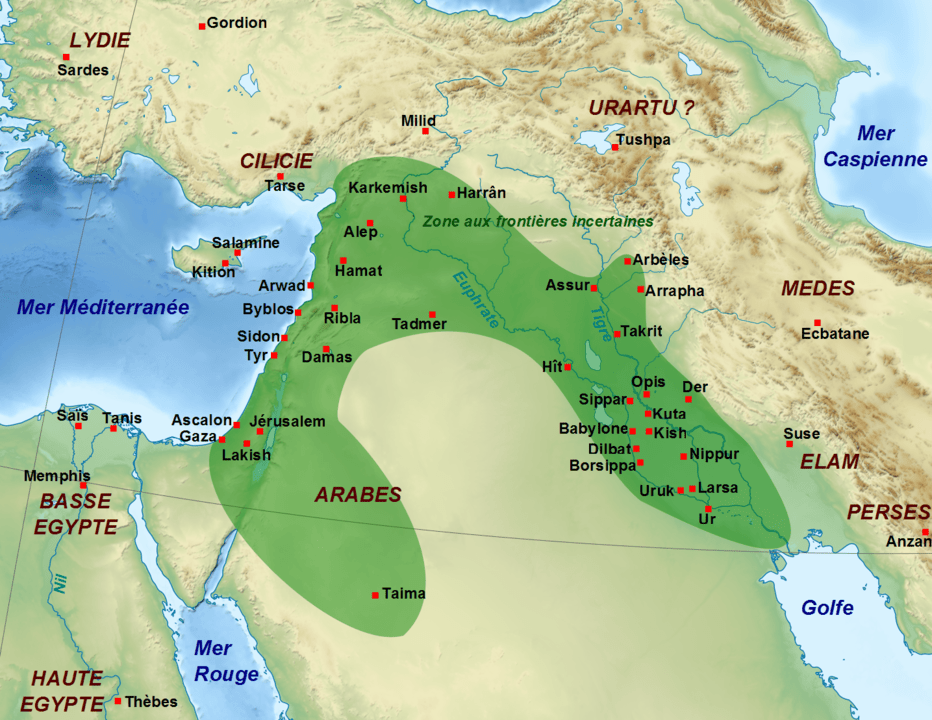 932px-Empire_neo_babylonien Kings of Babylon in Biblical Times from Wednesday in the Word