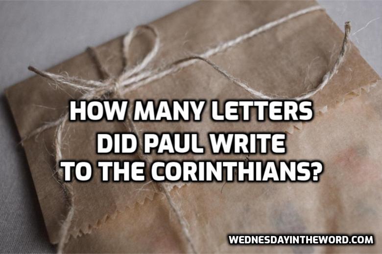 Letters to Corinth Timeline of Paul's Letters to Corinth