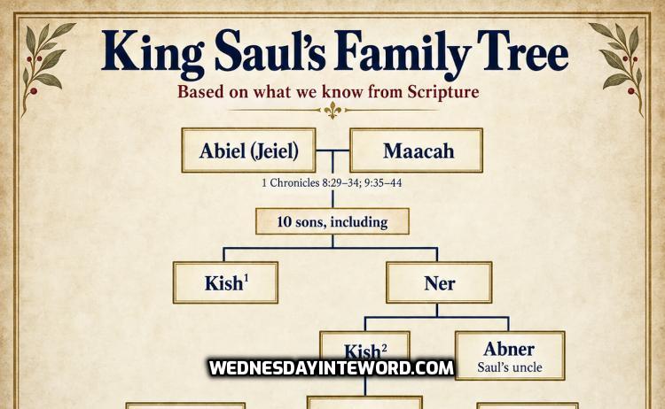 King Saul's Family Tree based on Scripture